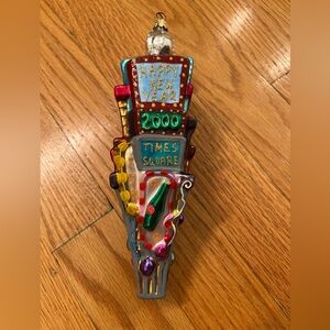 2000 Christopher Radko glass New Year Times Square New York Christmas Ornament